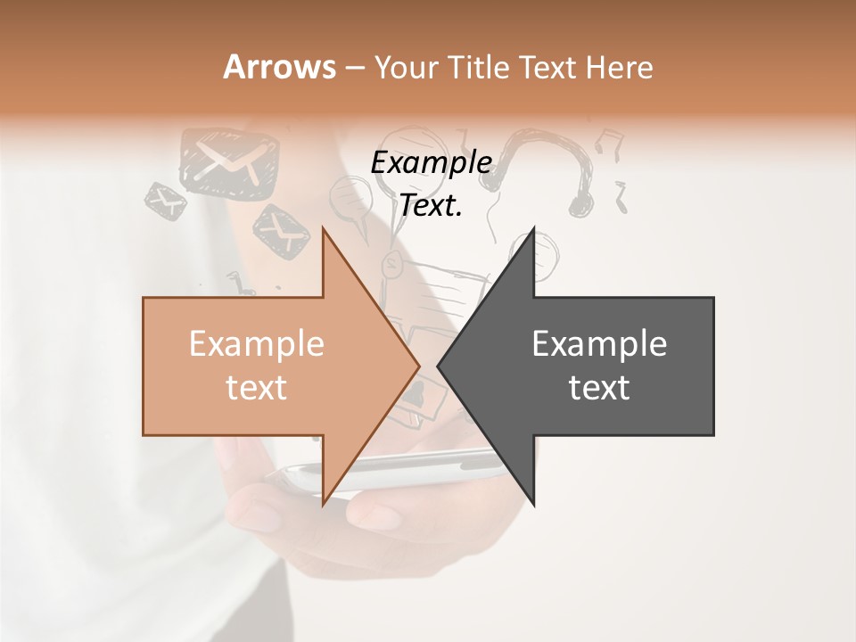A Person Holding A Cell Phone In Their Hand PowerPoint Template
