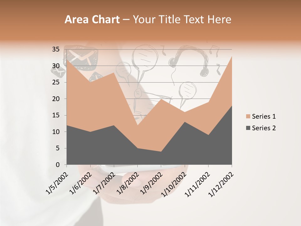 A Person Holding A Cell Phone In Their Hand PowerPoint Template