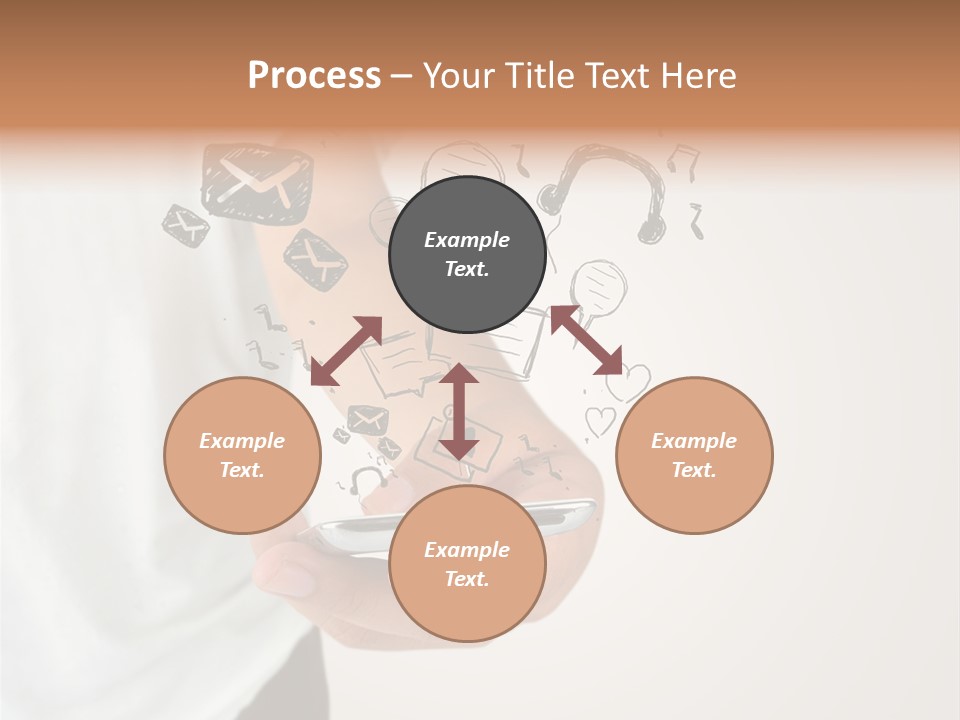 A Person Holding A Cell Phone In Their Hand PowerPoint Template