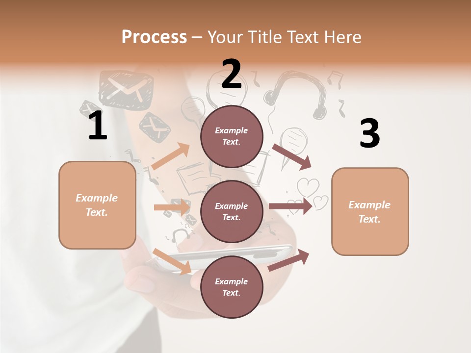 A Person Holding A Cell Phone In Their Hand PowerPoint Template