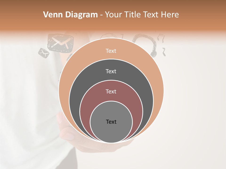 A Person Holding A Cell Phone In Their Hand PowerPoint Template
