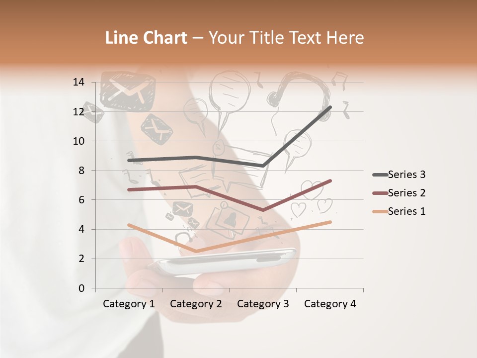A Person Holding A Cell Phone In Their Hand PowerPoint Template