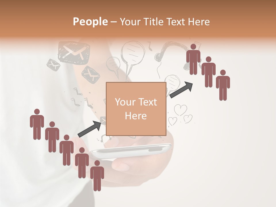 A Person Holding A Cell Phone In Their Hand PowerPoint Template