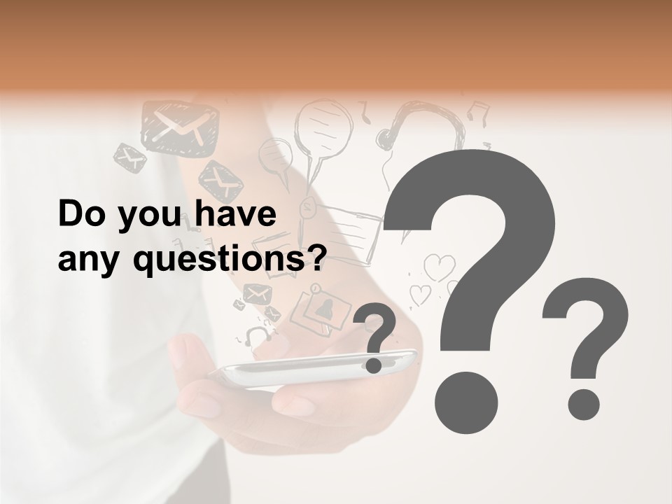 A Person Holding A Cell Phone In Their Hand PowerPoint Template