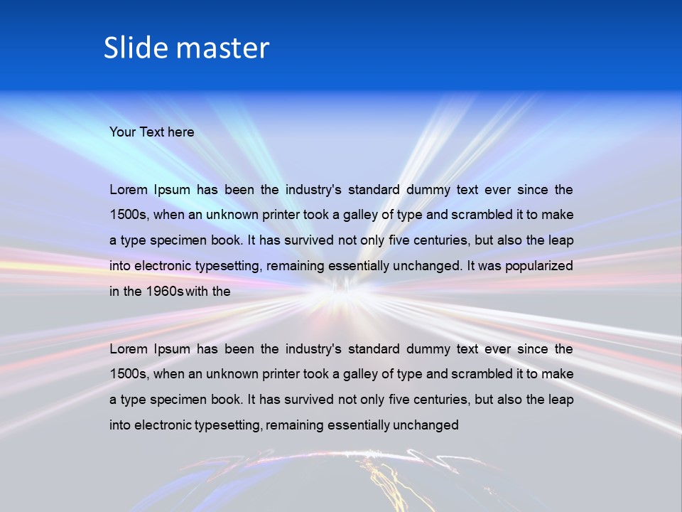 Automobile High Blur PowerPoint Template