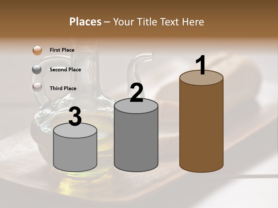 Olive Oil Carbohydrates Salad Dressing PowerPoint Template