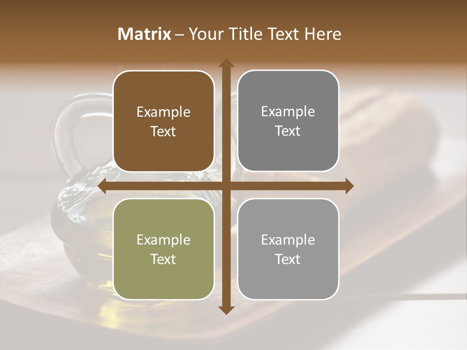 Olive Oil Carbohydrates Salad Dressing PowerPoint Template