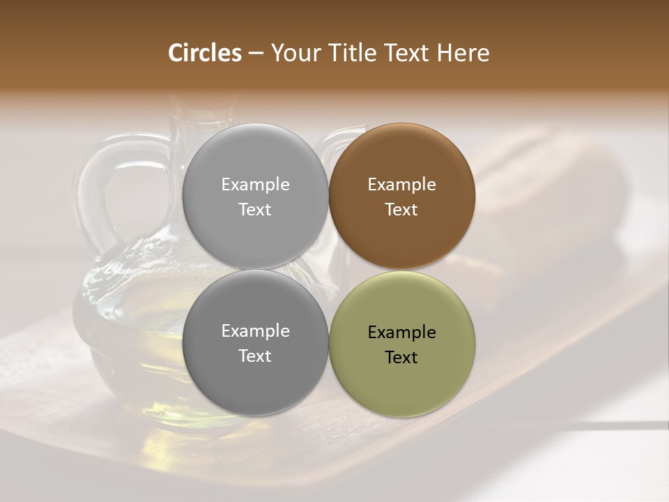 Olive Oil Carbohydrates Salad Dressing PowerPoint Template