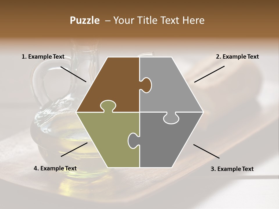 Olive Oil Carbohydrates Salad Dressing PowerPoint Template