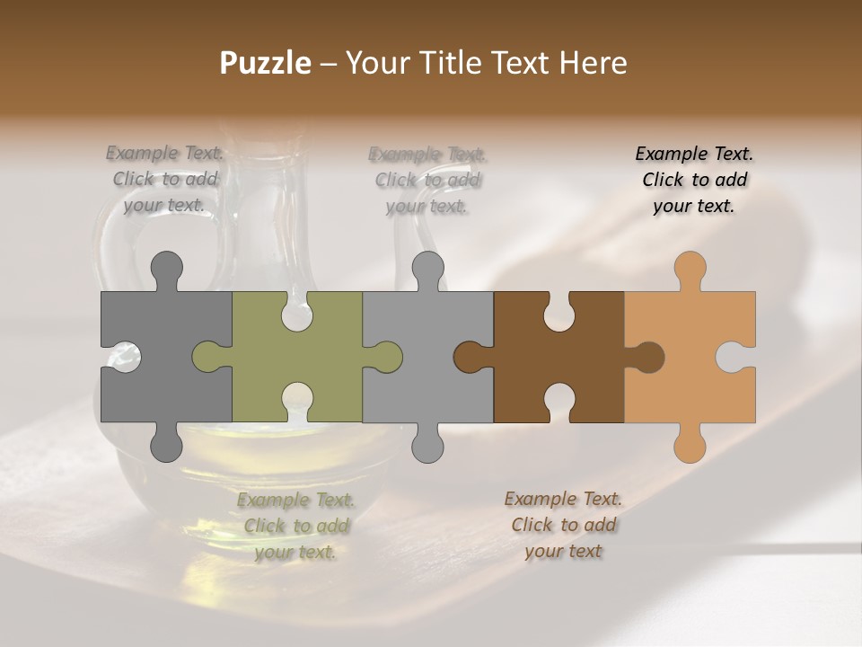 Olive Oil Carbohydrates Salad Dressing PowerPoint Template