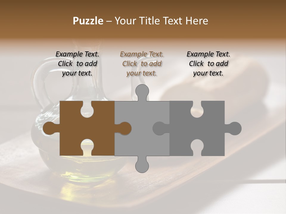 Olive Oil Carbohydrates Salad Dressing PowerPoint Template