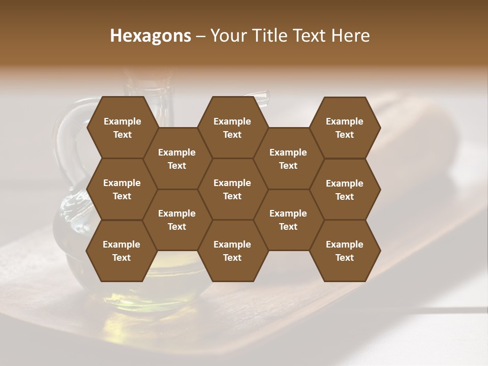 Olive Oil Carbohydrates Salad Dressing PowerPoint Template