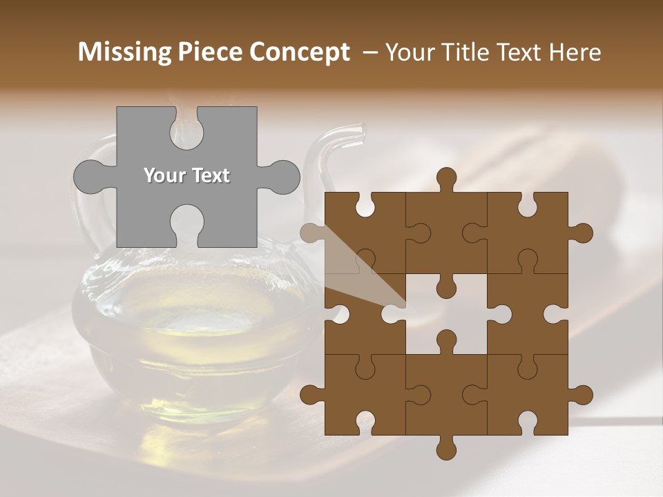 Olive Oil Carbohydrates Salad Dressing PowerPoint Template