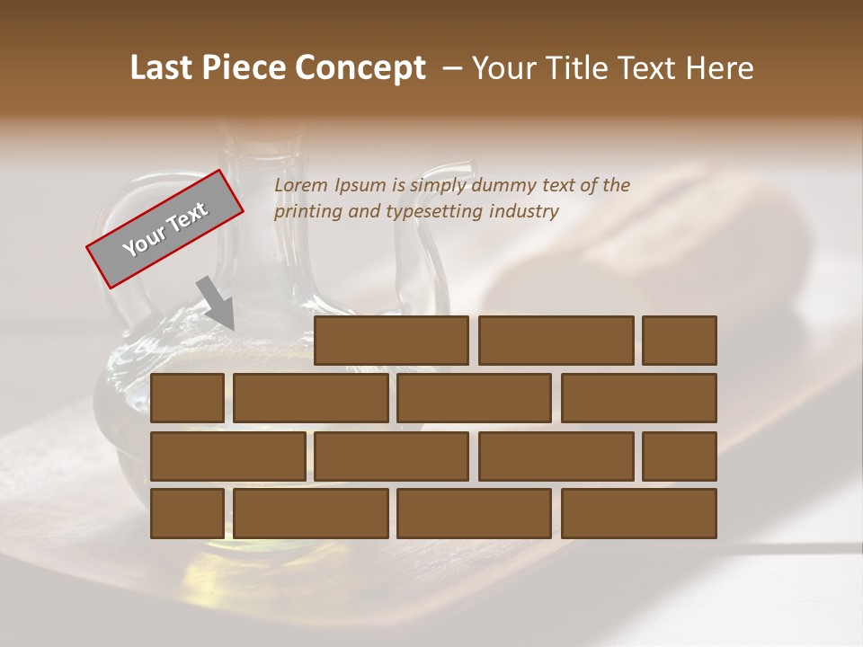 Olive Oil Carbohydrates Salad Dressing PowerPoint Template
