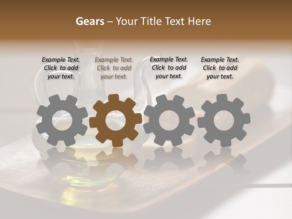 Olive Oil Carbohydrates Salad Dressing PowerPoint Template