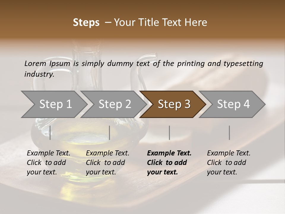 Olive Oil Carbohydrates Salad Dressing PowerPoint Template