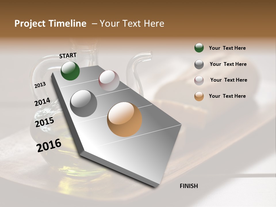 Olive Oil Carbohydrates Salad Dressing PowerPoint Template