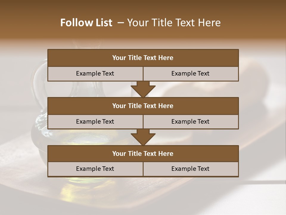 Olive Oil Carbohydrates Salad Dressing PowerPoint Template