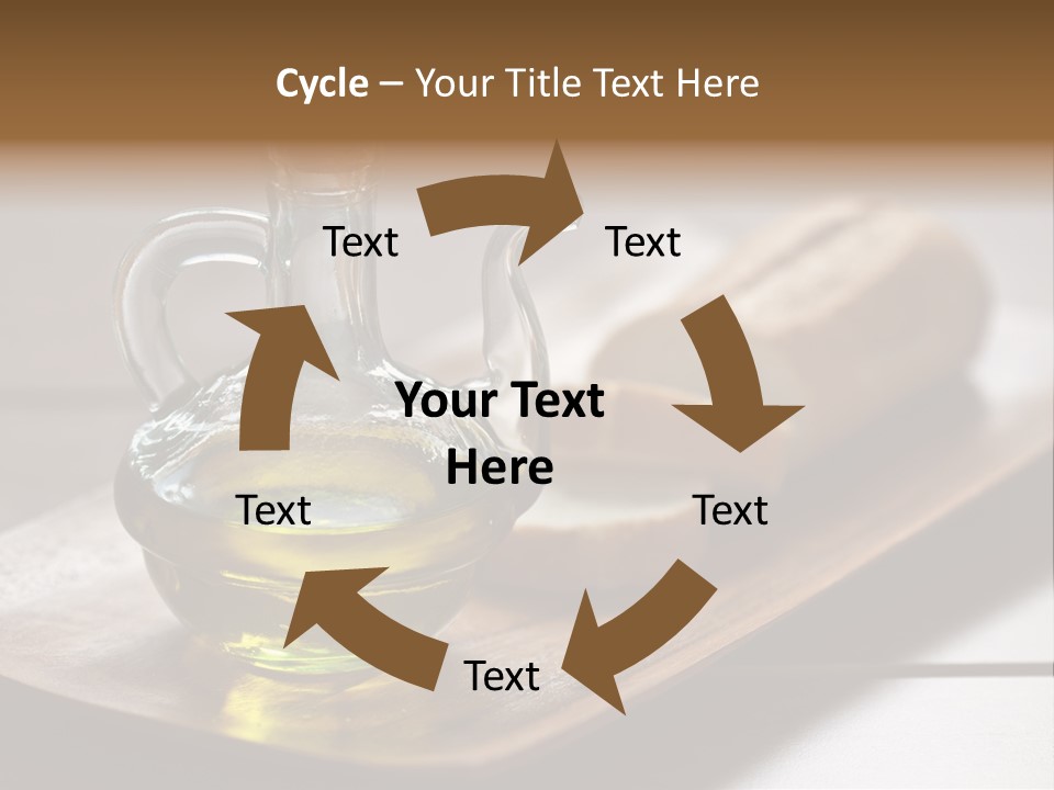 Olive Oil Carbohydrates Salad Dressing PowerPoint Template