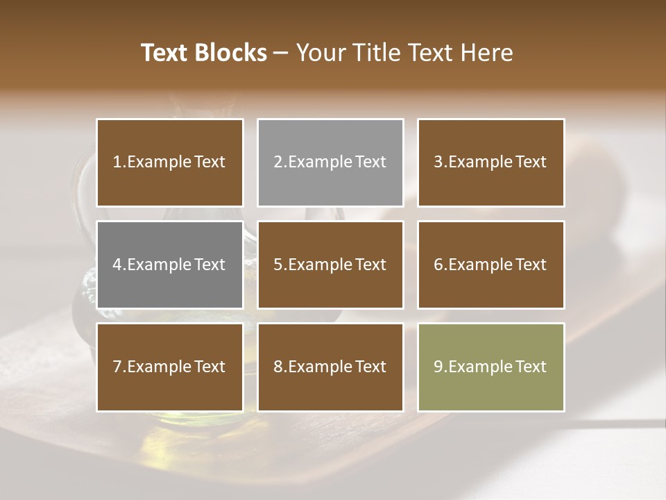 Olive Oil Carbohydrates Salad Dressing PowerPoint Template