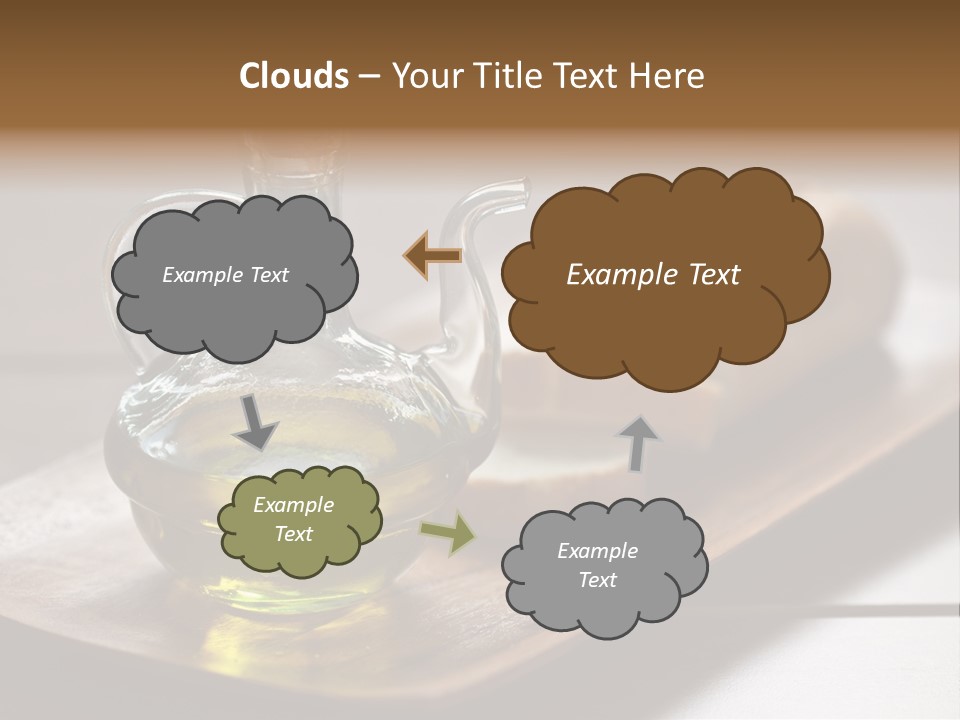 Olive Oil Carbohydrates Salad Dressing PowerPoint Template