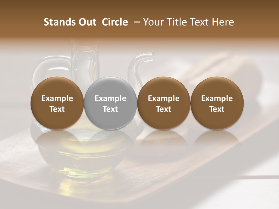Olive Oil Carbohydrates Salad Dressing PowerPoint Template