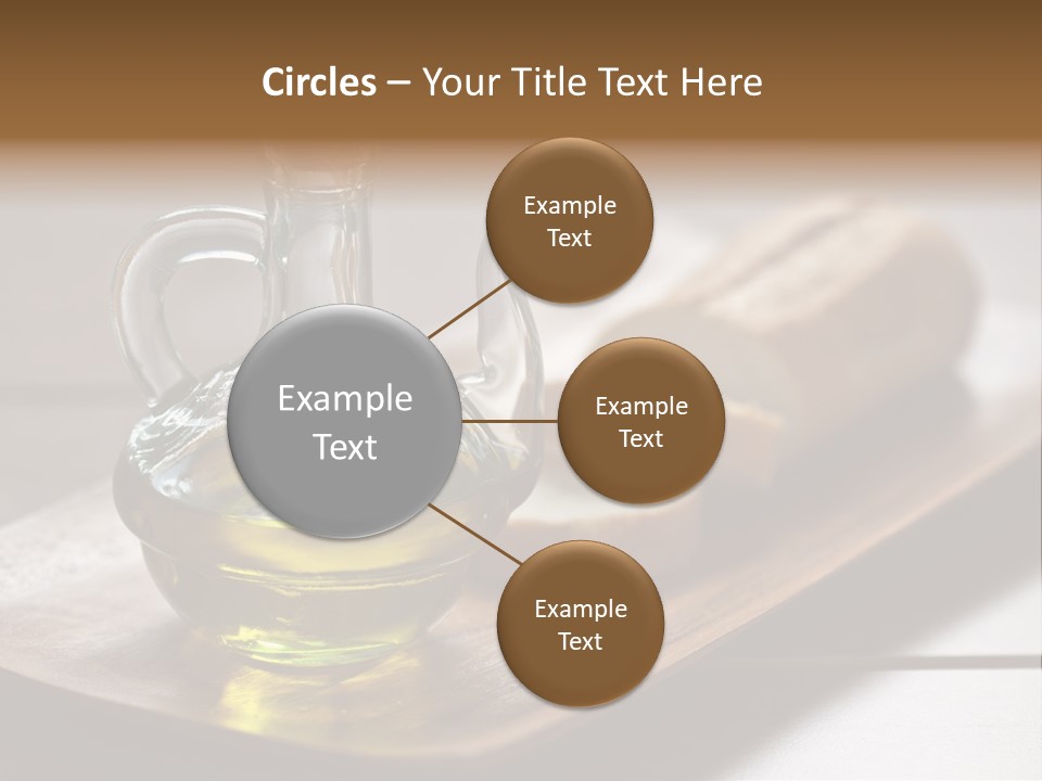 Olive Oil Carbohydrates Salad Dressing PowerPoint Template