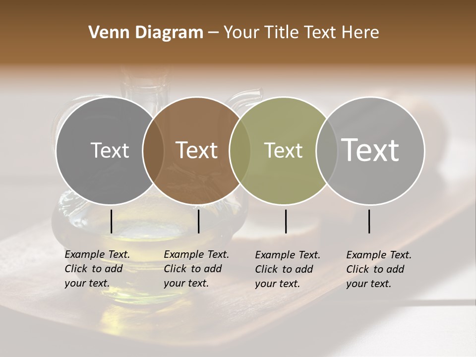 Olive Oil Carbohydrates Salad Dressing PowerPoint Template