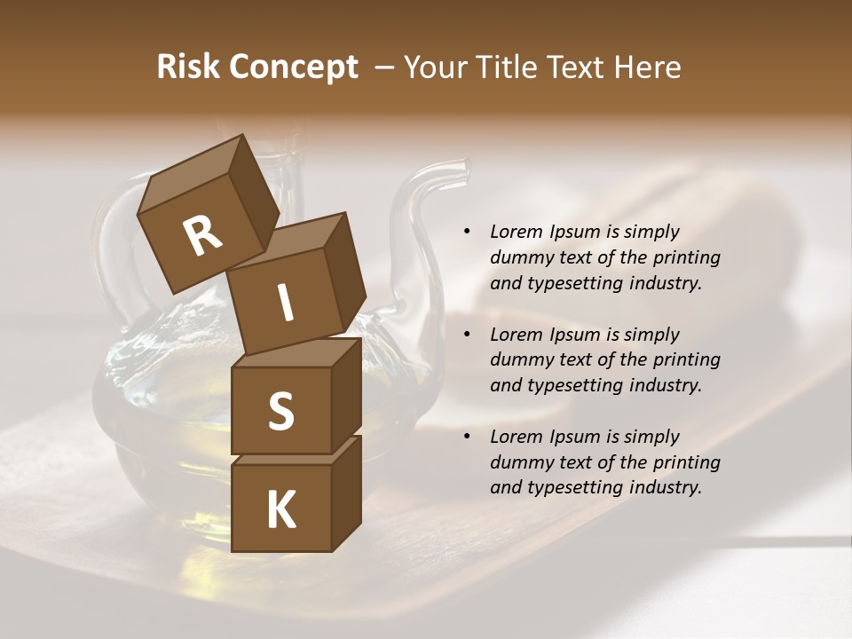 Olive Oil Carbohydrates Salad Dressing PowerPoint Template