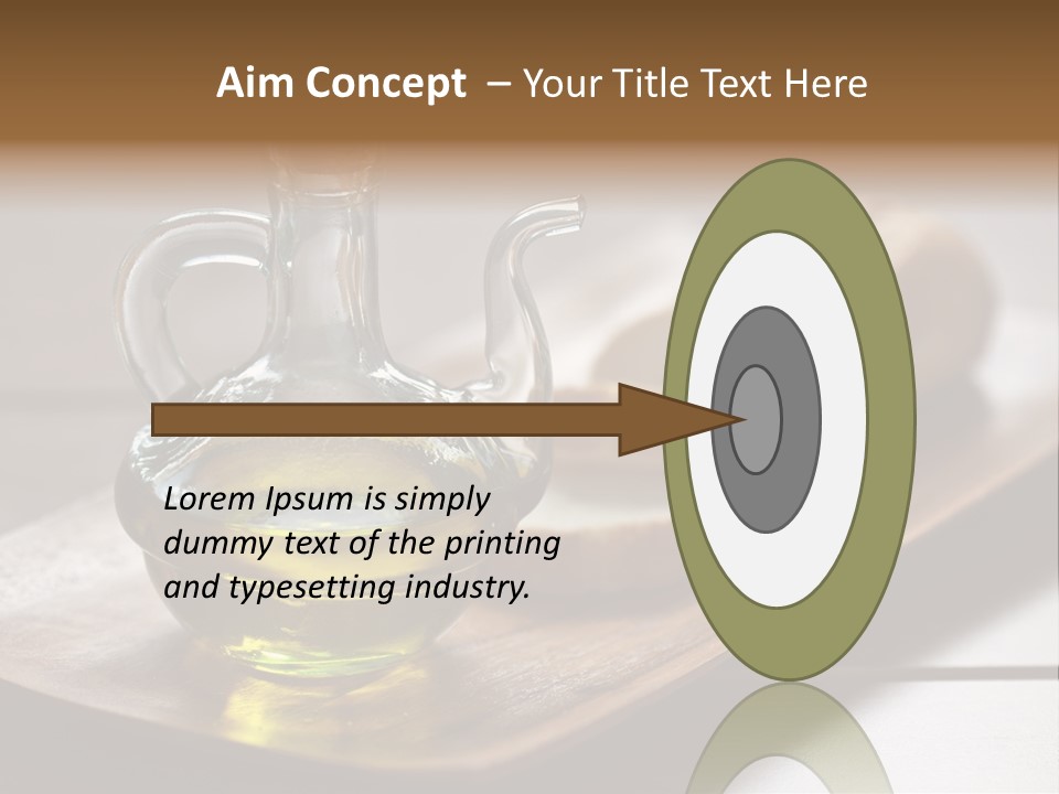 Olive Oil Carbohydrates Salad Dressing PowerPoint Template