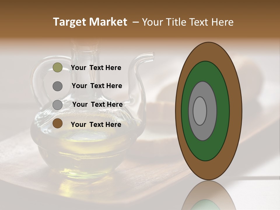 Olive Oil Carbohydrates Salad Dressing PowerPoint Template