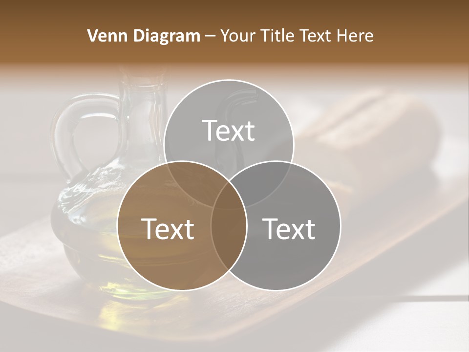 Olive Oil Carbohydrates Salad Dressing PowerPoint Template