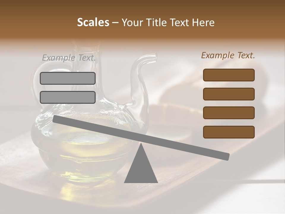 Olive Oil Carbohydrates Salad Dressing PowerPoint Template