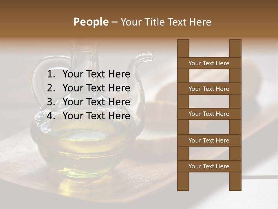 Olive Oil Carbohydrates Salad Dressing PowerPoint Template