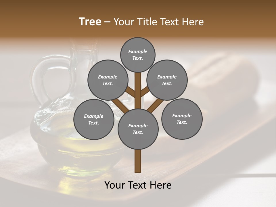 Olive Oil Carbohydrates Salad Dressing PowerPoint Template