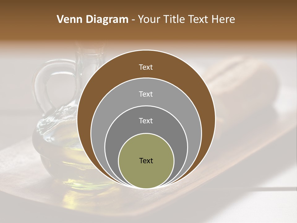 Olive Oil Carbohydrates Salad Dressing PowerPoint Template