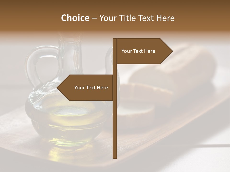 Olive Oil Carbohydrates Salad Dressing PowerPoint Template