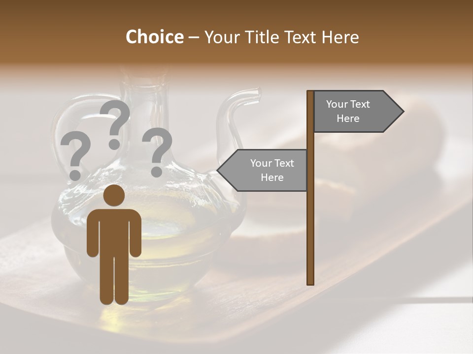 Olive Oil Carbohydrates Salad Dressing PowerPoint Template