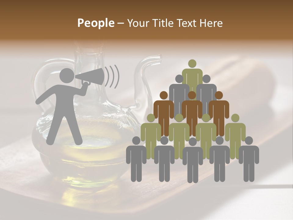 Olive Oil Carbohydrates Salad Dressing PowerPoint Template