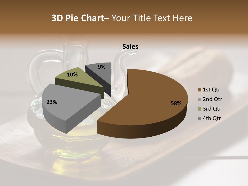 Olive Oil Carbohydrates Salad Dressing PowerPoint Template