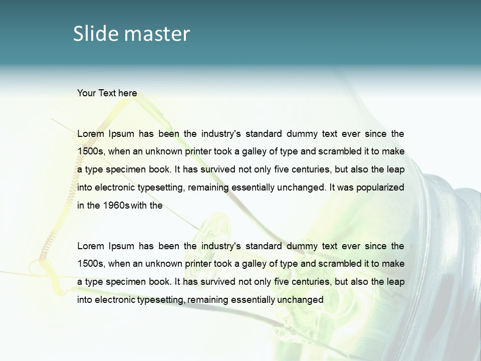 Tungsten Shine Edison PowerPoint Template