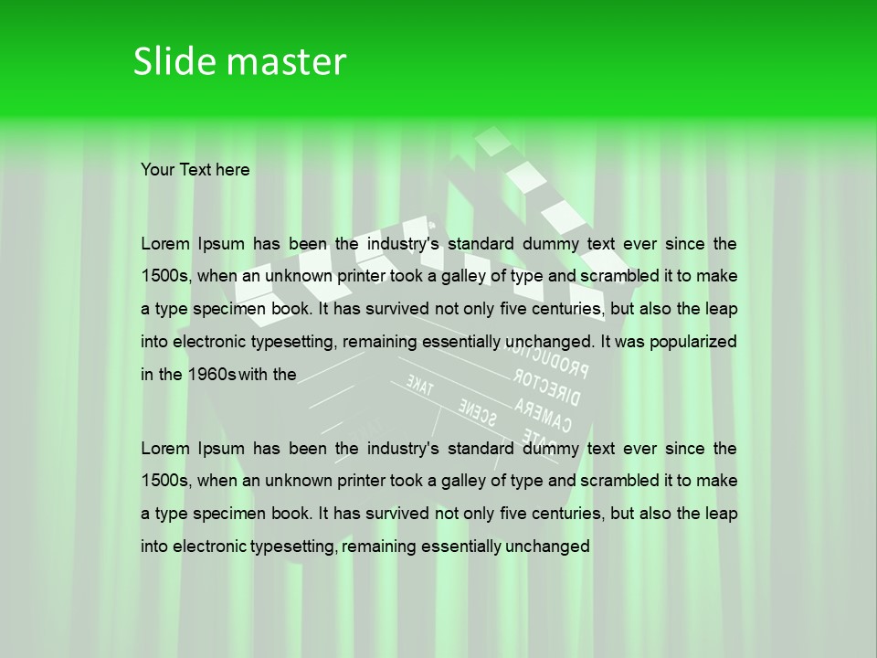 Camera Cinematography Background PowerPoint Template