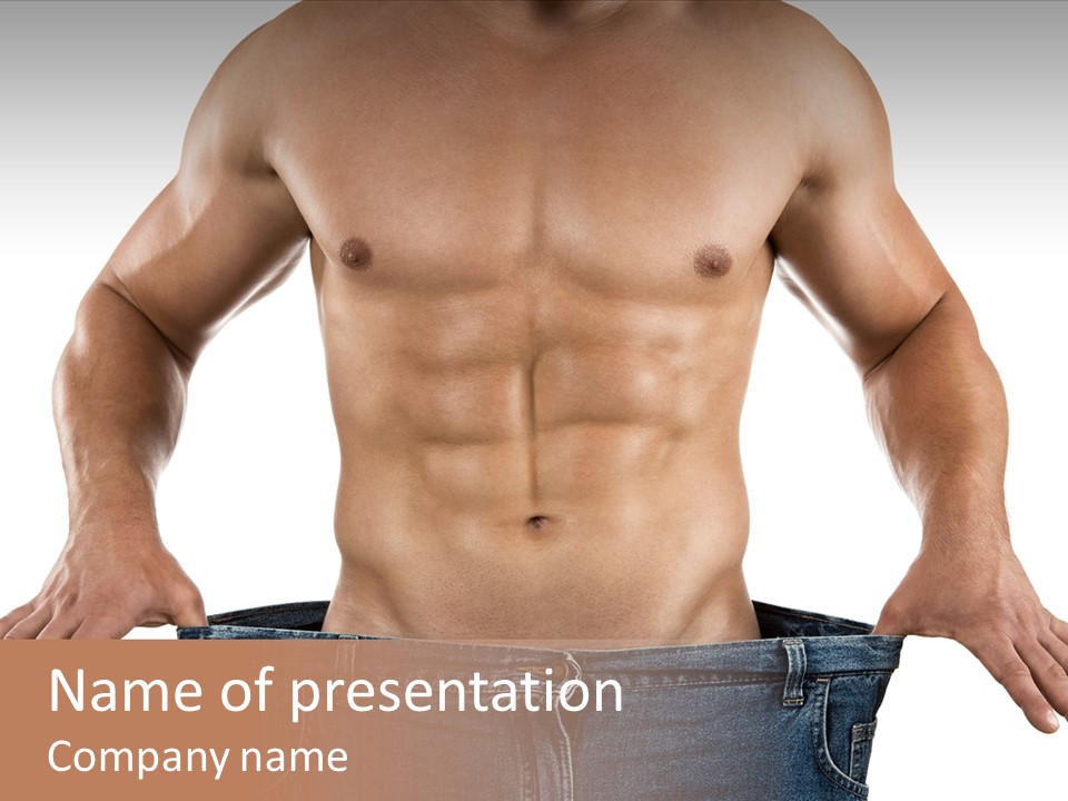 Human Big Thin PowerPoint Template