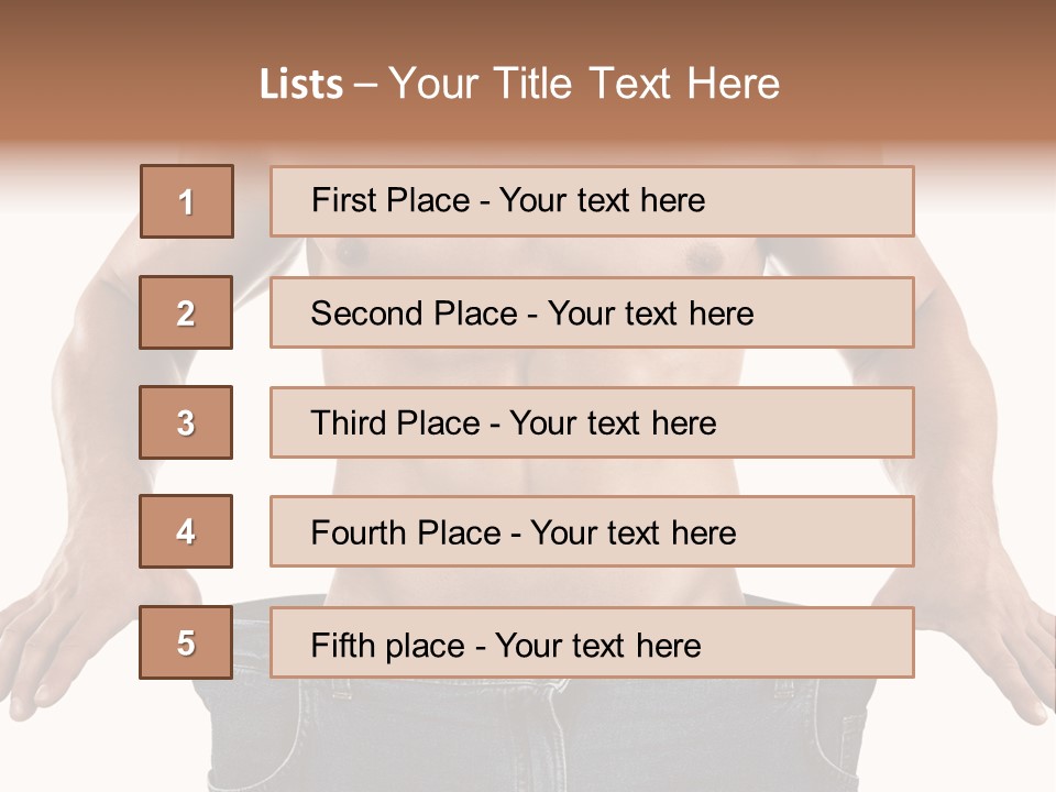 Human Big Thin PowerPoint Template