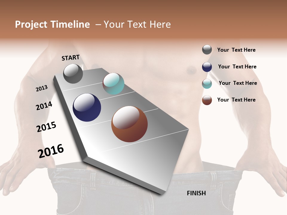 Human Big Thin PowerPoint Template