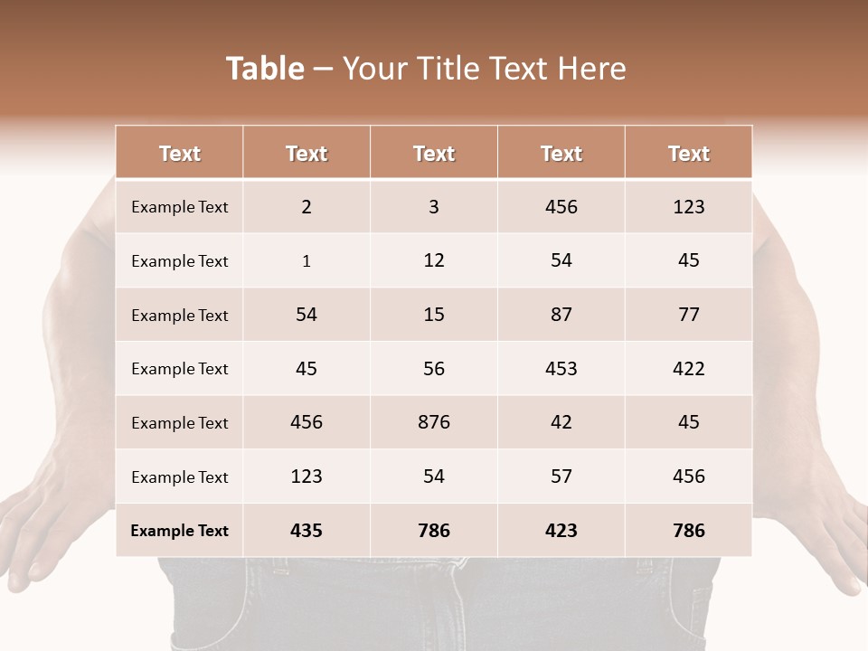 Human Big Thin PowerPoint Template