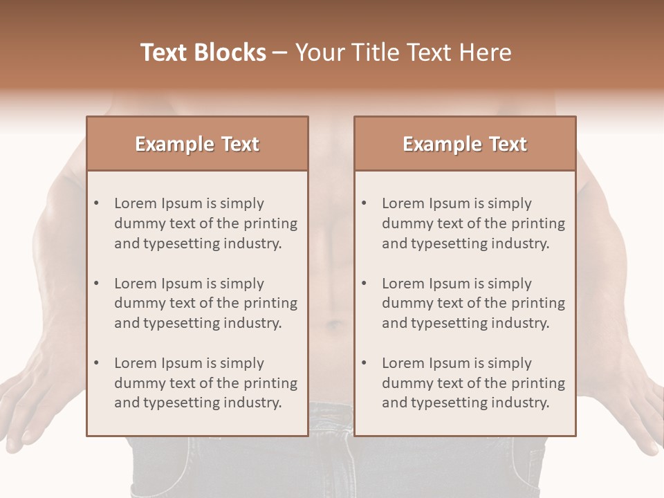 Human Big Thin PowerPoint Template