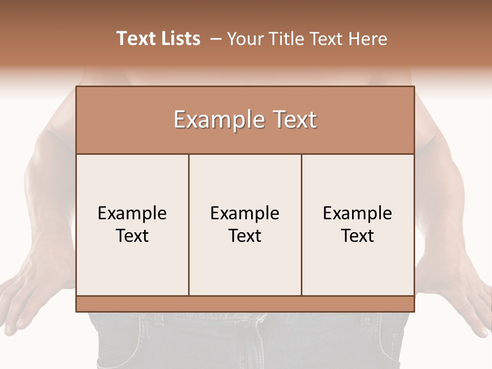 Human Big Thin PowerPoint Template
