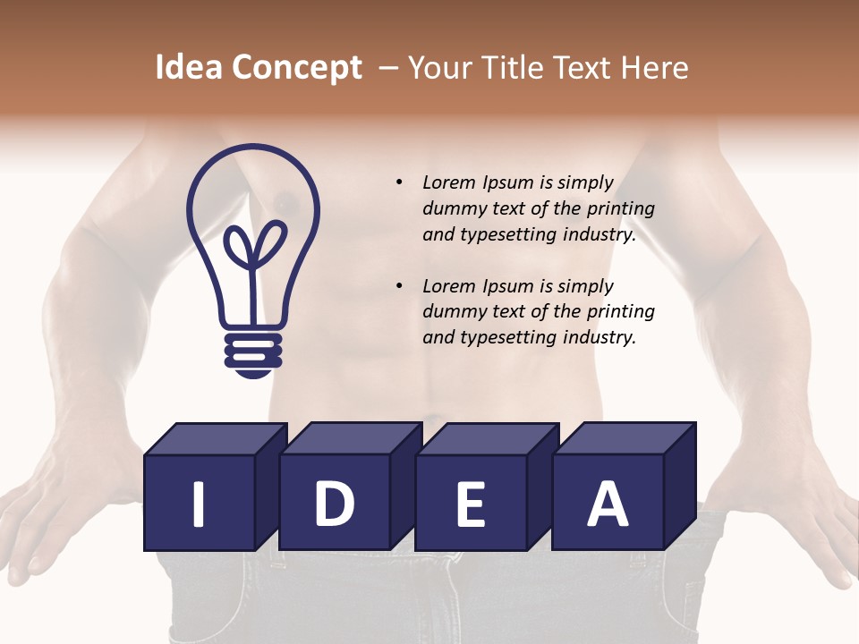 Human Big Thin PowerPoint Template