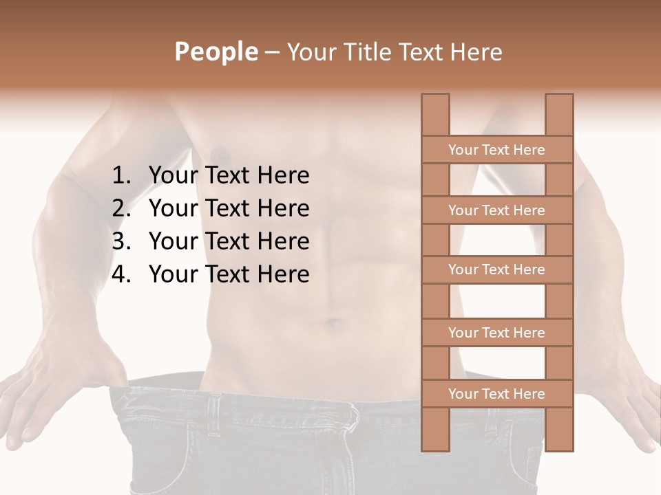 Human Big Thin PowerPoint Template